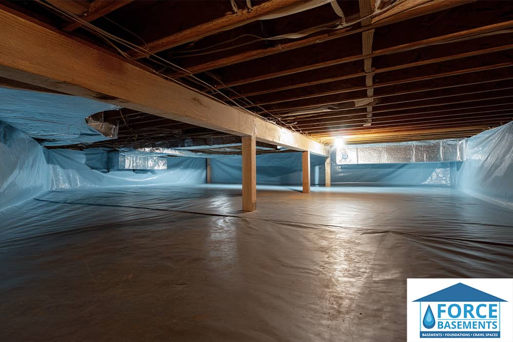 Reliable Crawl Space Vapor Barrier - Force Basements
